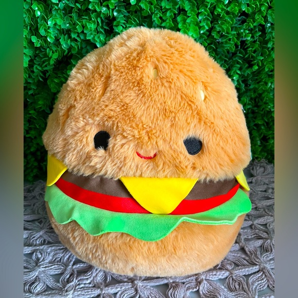 NWT Carl the Cheeseburger Fuzz A Mallow Squishmallows 12" - Picture 2 of 8